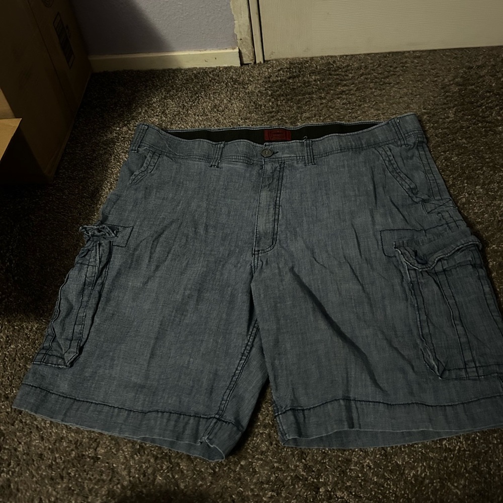 Men's Blue Cargo Shorts